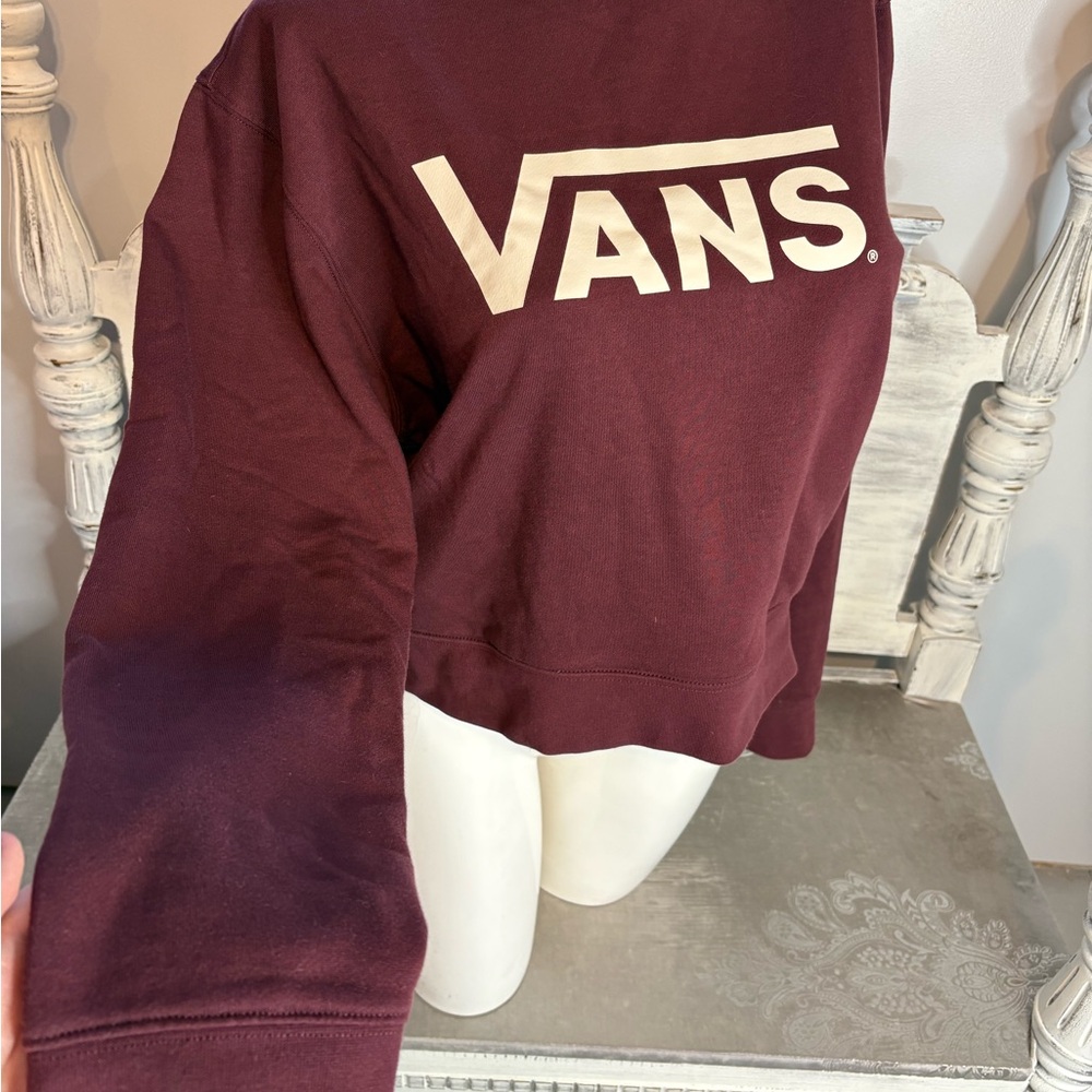 Vans Maroon Logo Sweatshirt